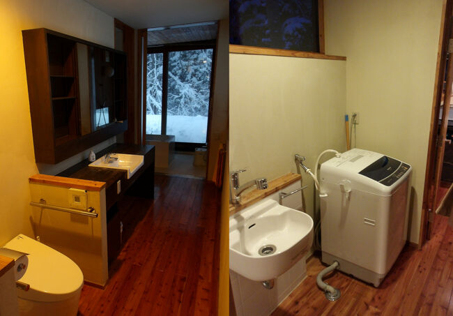 ２階にトイレと洗濯機があります。<br />このトイレ、カーテンを閉めないと外から丸見え(￣▽￣;)(笑)。<br /><br />さらに奥へ行くと(゜_゜)…、