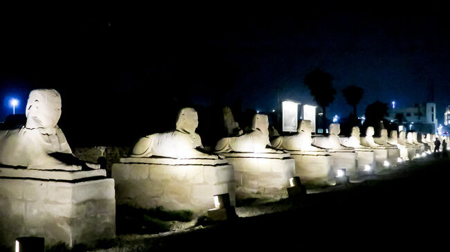 こちらの方がスフィンクス像が多く残っているようです。