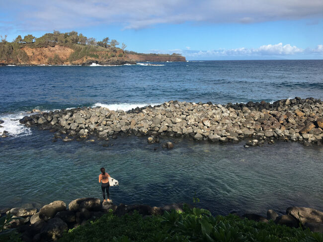 サーファーも集まるビーチです