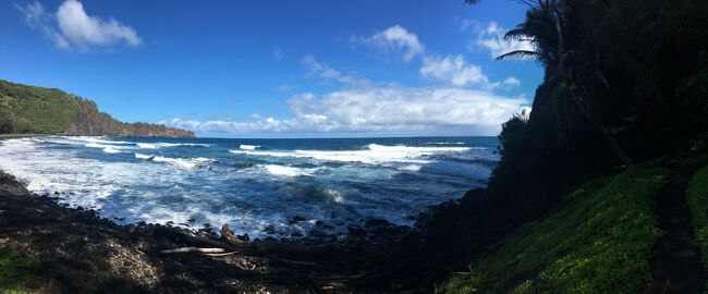 波が強く白波が綺麗