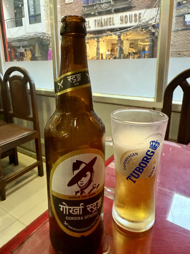 ネパールで一番人気のビールは525ルピー:559円、アルコールだけは少し高めになります