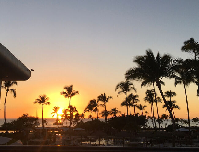 グリーンフラッシュになった瞬間、歓声が上がります