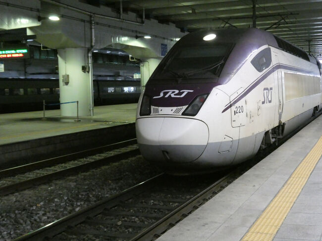 　東大邱駅14:01　→　晋州駅15:44（SRT381号）