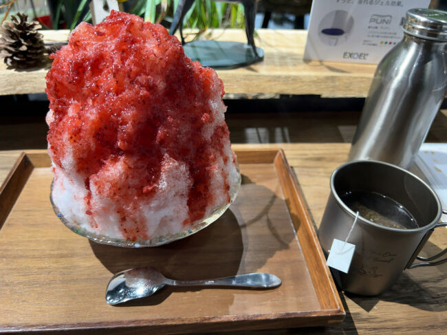 　かき氷というか、ふわふわの雪を食べるというか。不思議な食感でした。