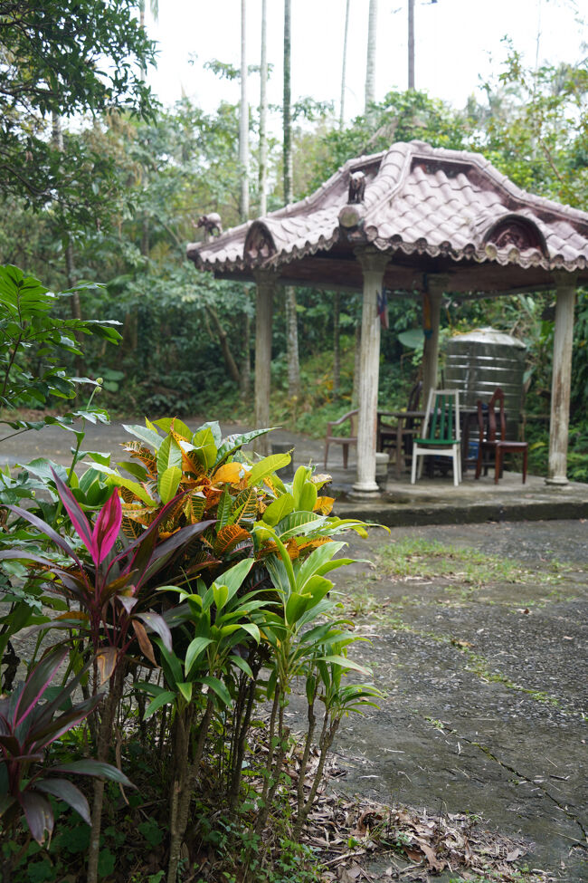 が、戻る途中、サンダルな地元のお嬢さん達登ってく？ん…地元民と同等は無理やし、やはり撤収。<br /><br />東屋あるけど、歩き疲れるほどではなかったんで、そのまま下山を。