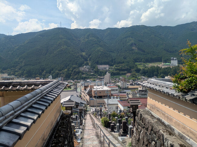 寺からの眺め。