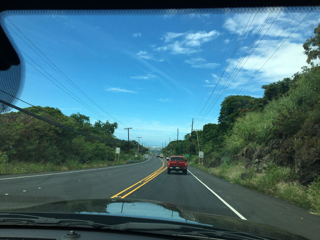 ワイコロアへ向けてドライブ