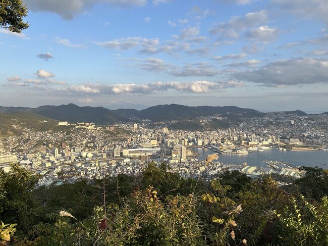 ついてから娘婿さんが長崎で有名な稲佐山へ連れて行ってくれました。<br />その眺めは素晴らしかった。