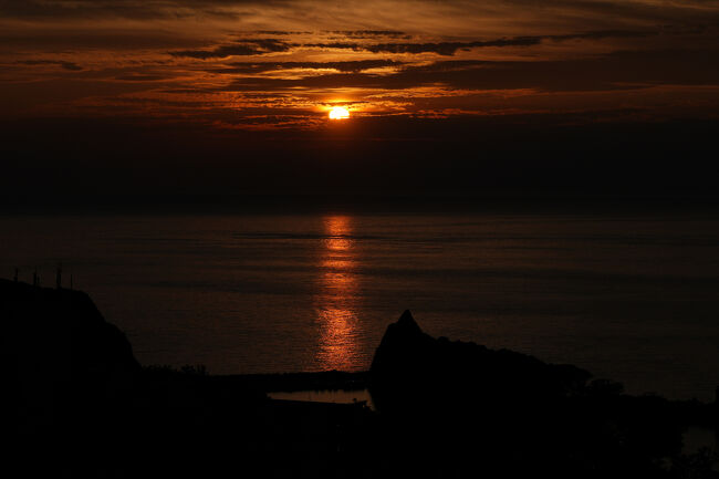 ウトロの夕日