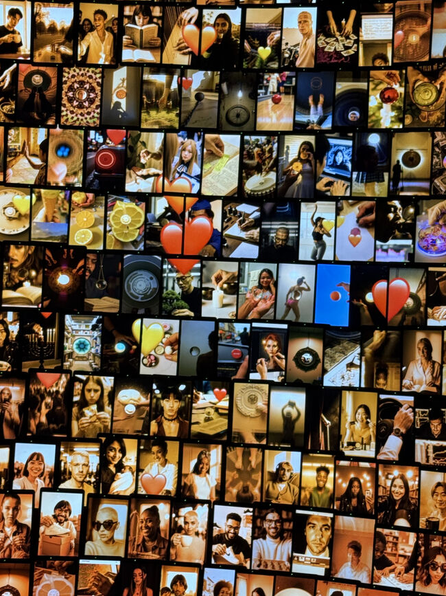 それがいろいろな人々のポートレートに変わりました。<br />年代も、性別も、人種も、おそらく国も異なる様々な人の顔写真に…<br /><br />