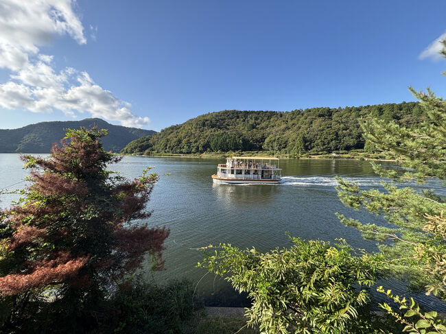 若狭町観光船レイククルーズの最終便ですね。