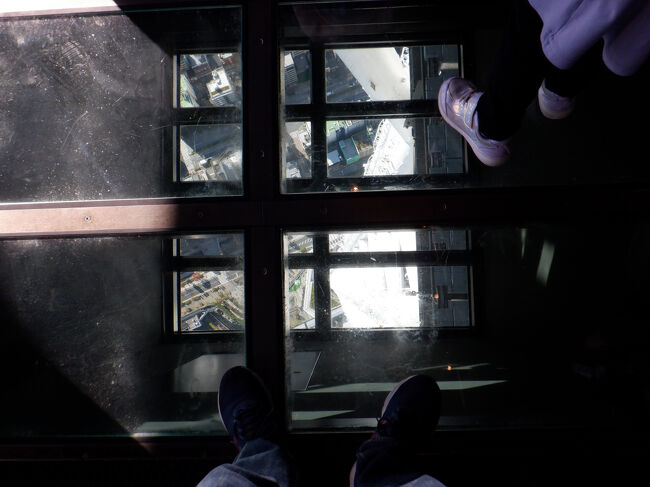 ガラス床部分は少し怖かった。