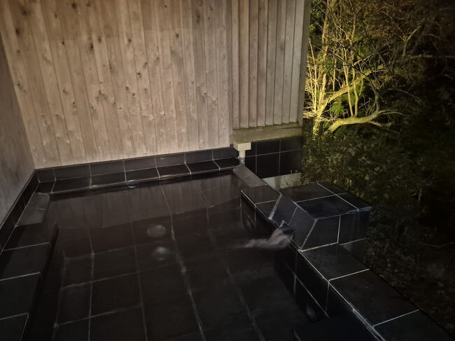 お湯は温めです・・・