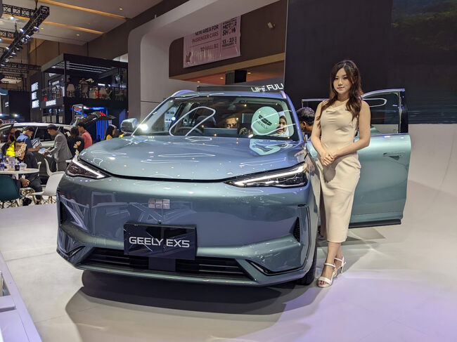 中国メーカーGEERY（吉利）のEV車・ EX5<br />