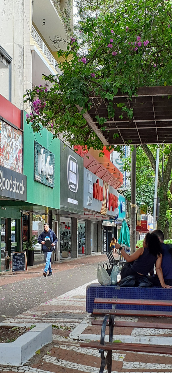 フォズ・ド・イグアス（ブラジル側の街）のメイン通り