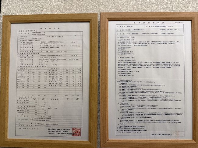 温泉である証明です。<br />かなりぬめりがあって温まります。<br />ＰＨ8.6は伊達ではありません。<br />サウナ室は大型テレビと大型デジタル時計があります。<br />水風呂は13度を示していて、<br />注目は桶に水をためて、<br />ひもを引っ張るとかぶれるシステムです。<br />一度にかかるとかなりの衝撃があるので注意です。