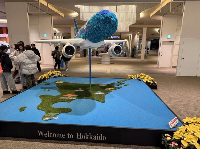 生花のボールがあったところは、<br />飛行機になっています。