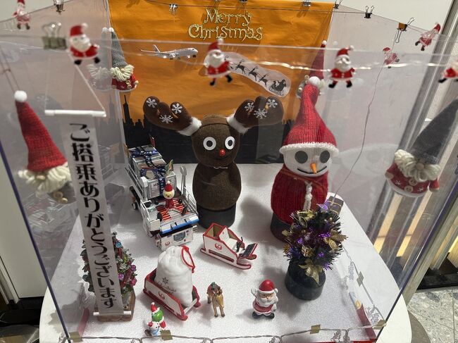 トナカイの目とサンタが雪だるまのようで面白いです。