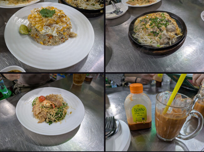 カニチャーハンやオースワンなど注文<br />ビールはなくタイティー