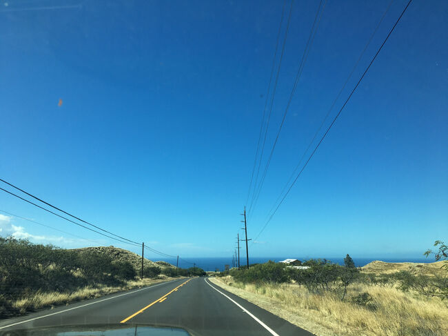 ワイメアから下っていく道。<br />この景色が大好き。