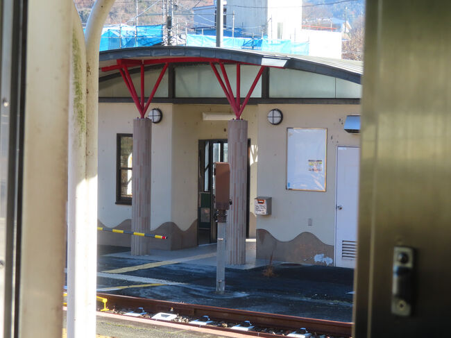 これは甲斐常盤駅。南巨摩郡身延町。