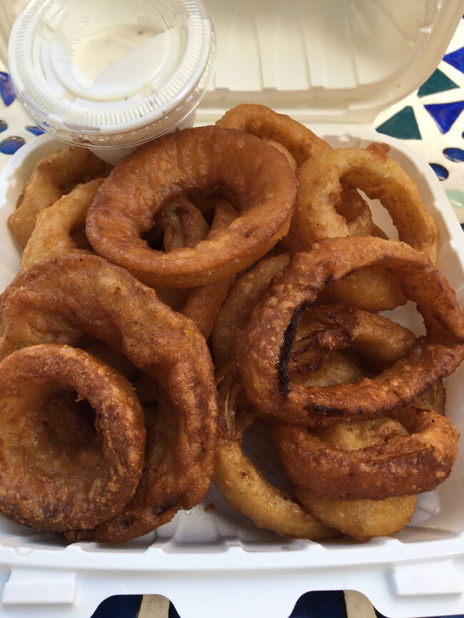 山盛りのオニオンリング（笑）