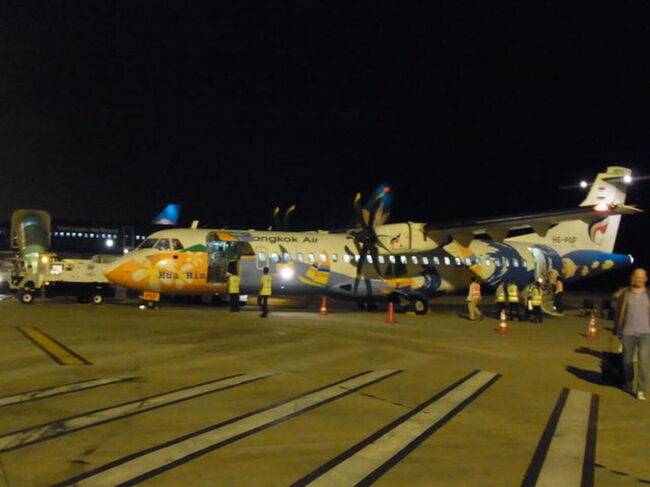 成田からバンコクへ、スワンナプームでバンコクエアウェイズに乗り換えてシェムリアップへ向かいます。
