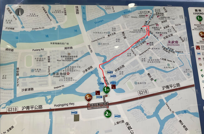 7時に出て来ましたが、そんなわけでもう9時です<br />矢印のように歩いて行こうと思いました