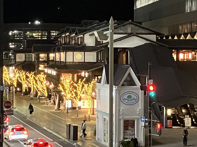 お城の方にあるのは和風建築スタイルの最新商業施設。