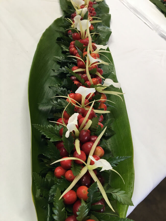 コーヒー・チェリーを使ったレイ