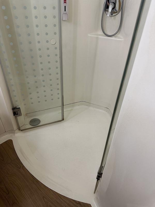 シャワールーム。<br />