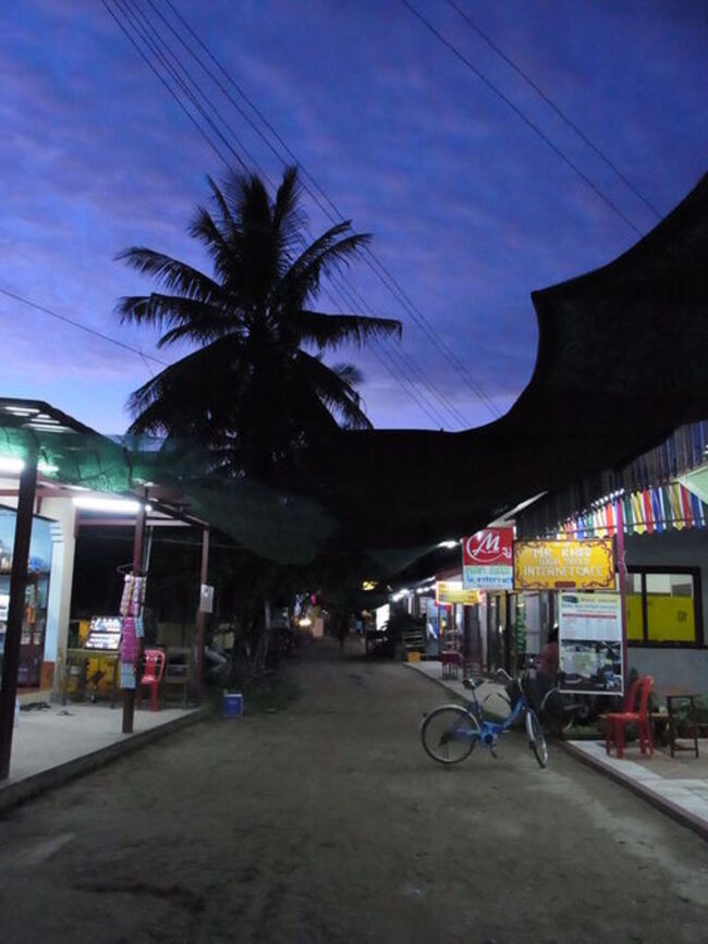 デッド島の目抜き通り　ネットカフェ、商店、両替が並びます。ここでの日本円のレートは最悪です。USドルもしくはタイバーツの準備を。<br /><br />レンタサイクルで機関車の残骸をみたり、ピンクイルカを探したり、金色の毛を持つサルを見たり、のんびり過ごしました。