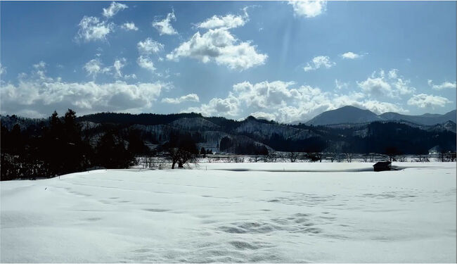 つばさの車窓より　なんていい天気、素晴らしい景色