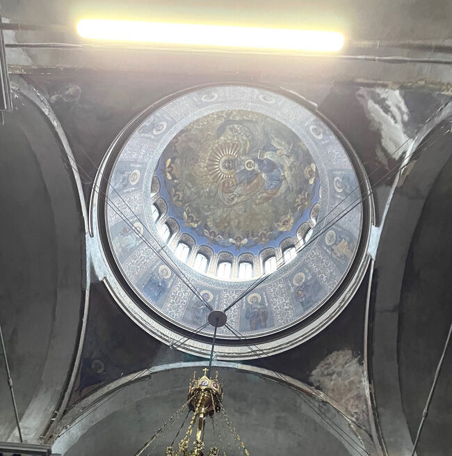 天井のフレスコ画は目に焼き付きました☆彡