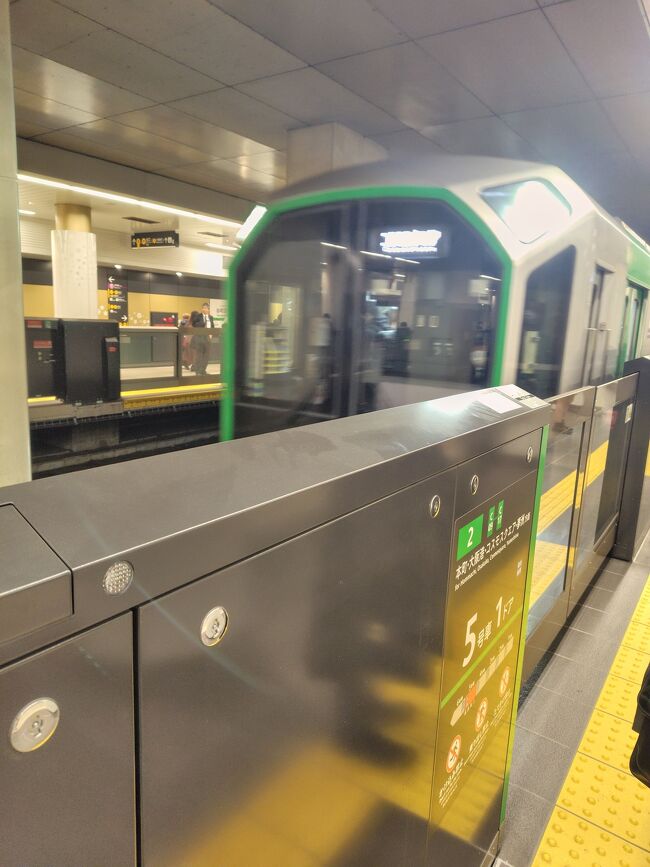 帰りは谷町四丁目駅から堺筋本町駅で乗り換え、恵美須町まで。<br />そして車を停めた駐車場まで歩きながら「食べたいもの、見つけて食べよう」と誘いますが、2人とも目一杯朝食を食べたので首を縦に振りません。<br />まっいいか、私の胃のためにも。