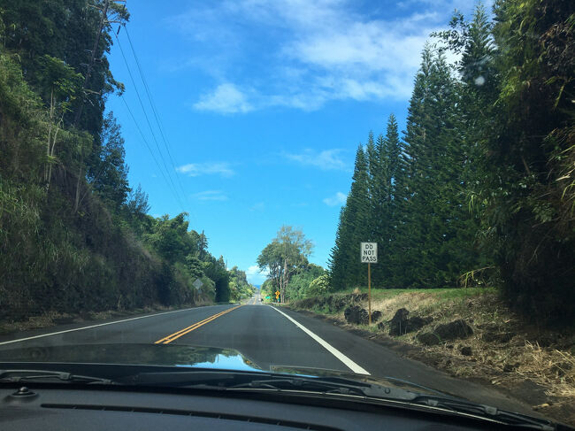 ホノカアからワイメアに向けてドライブ中