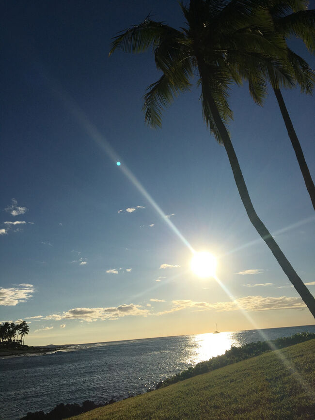 今日のサンセットはワイコロア・ビレッジで鑑賞します