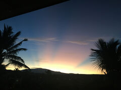 今朝の空は幻想的でした