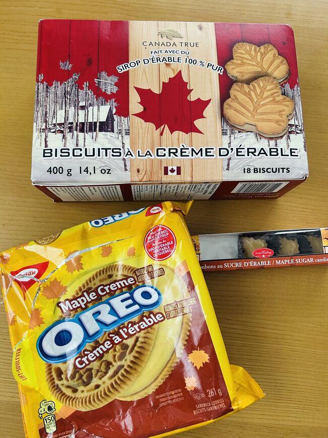 ここからはお土産です。<br />メープルオレオは食べてみたかったので<br />買ってきてとお願いしました。<br />予想通りに美味しかったです。