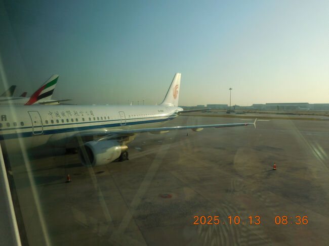 タラップから機材撮影。