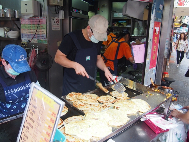天津葱抓餅の葱抓餅