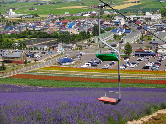 3. リフトから見える花畑が美しい「町営ラベンダー園」