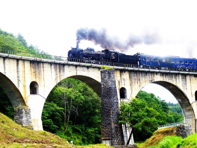 1. 「銀河鉄道の夜」の列車に乗っている気分「SL銀河」