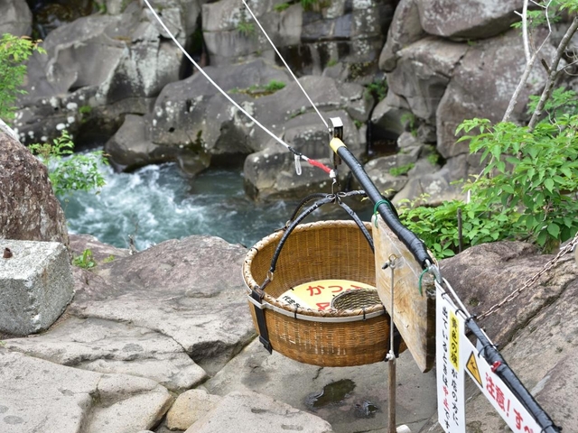 9. 名物の「空飛ぶ団子」も楽しい景勝地「厳美渓(げんびけい)」