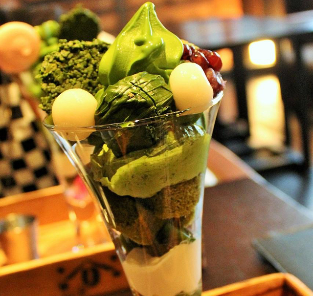  辻利兵衛の抹茶パフェ