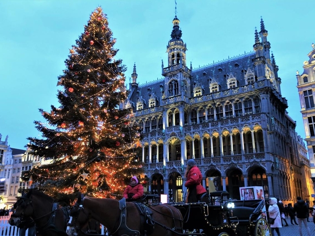 【2位】ブリュッセルのクリスマスマーケット (プレジール ディヴェール)