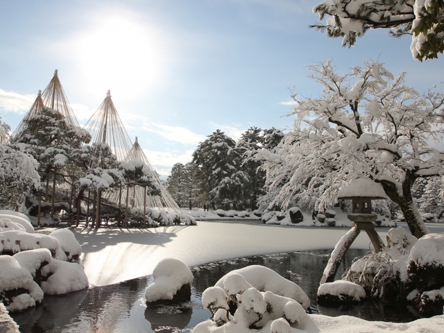14. 兼六園の雪吊り / 石川県金沢市