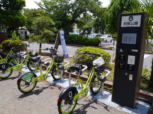 自由に移動できるレンタサイクル(シェアサイクル)も充実