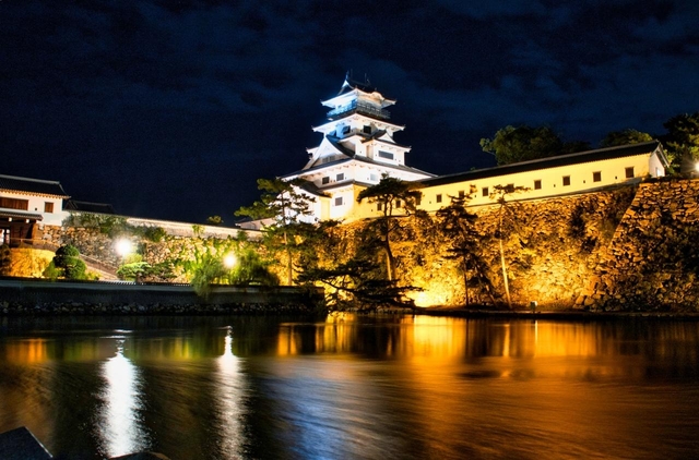 11. 海水を引いた全国的にも珍しいお堀がある名城「今治城」