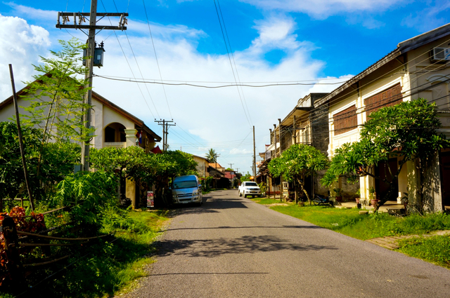 チャンパサック旧市街